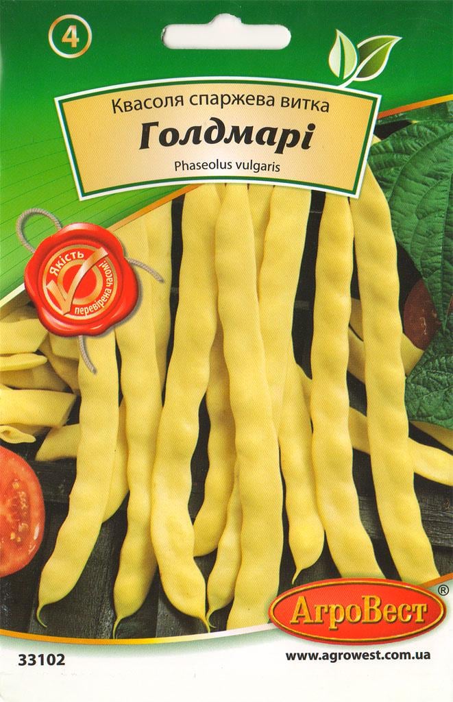 Насіння АгроВест квасоля спаржева витка Голдмарі 15 г (33102)