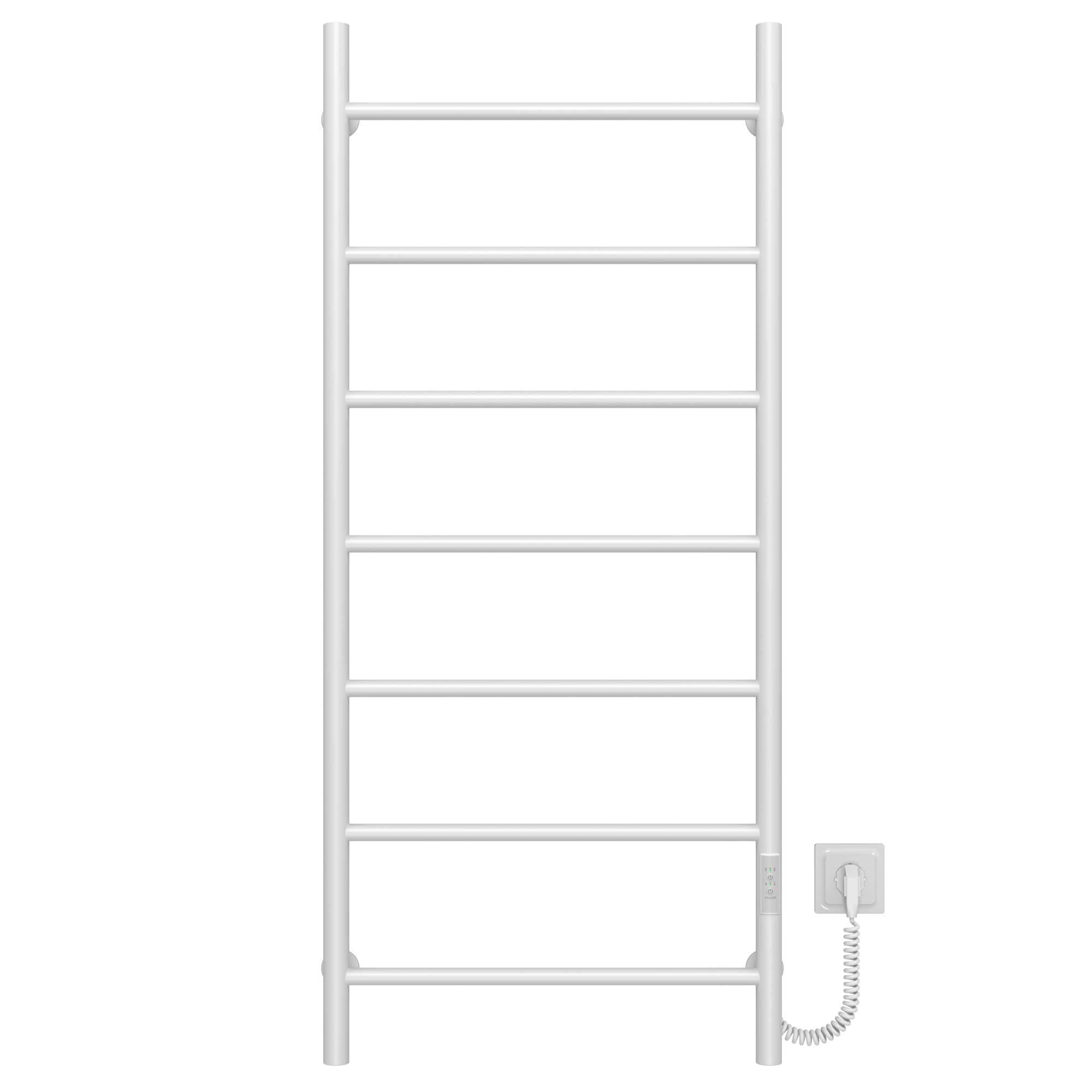 Полотенцесушитель электрический Deffi Орион П7 WD03 правое подключение нержавеющая сталь 500x1200 мм Белый (C.OR.120.50.7.EWR3)
