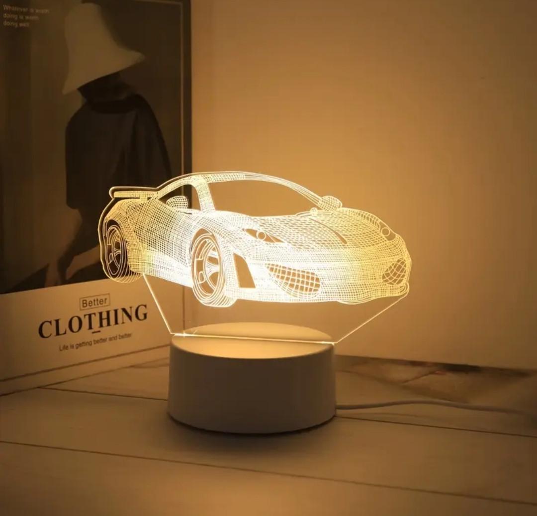 Нічник LED 3D Спорткар (2692293626)