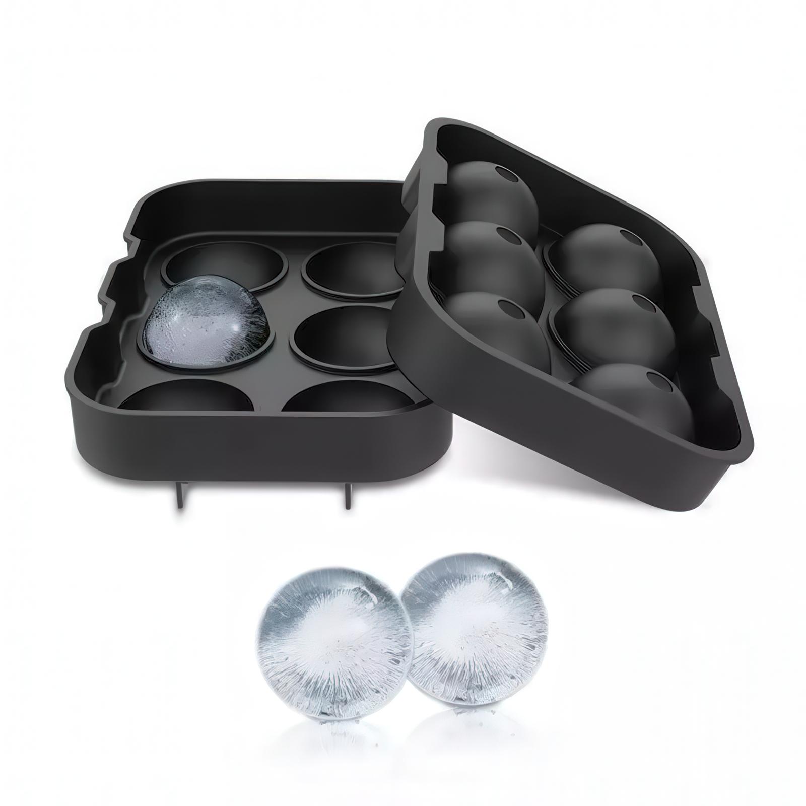 Силіконова форма для льоду у формі кулі 6 комірок з лійкою (FORSFR-BLK-1319) - фото 10