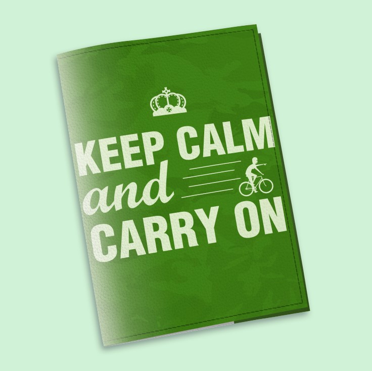Обложки на паспорт The cover Keep calm and carry on 9,6х13,3 см (913146)