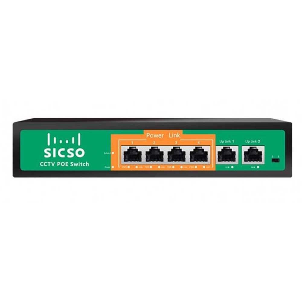 PoE комутатор SICSO P4806J-4578 (4xPOE, 2xLAN)