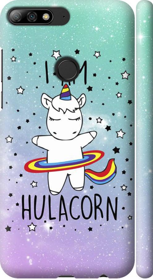 Чехол на Huawei Y7 Prime 2018 I'm hulacorn (3976m-1509-42517)