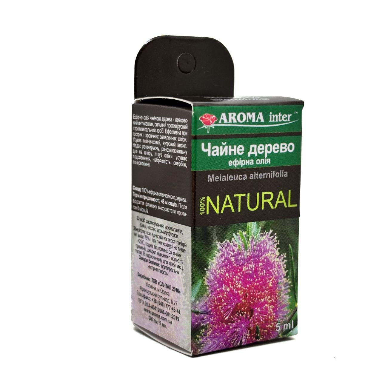 Аромаолія ефірна Aroma Inter Чайне дерево 5 мл (4066) - фото 1 Аромаолія ефірна Aroma Inter Чайне дерево 5 мл (4066) - фото 1