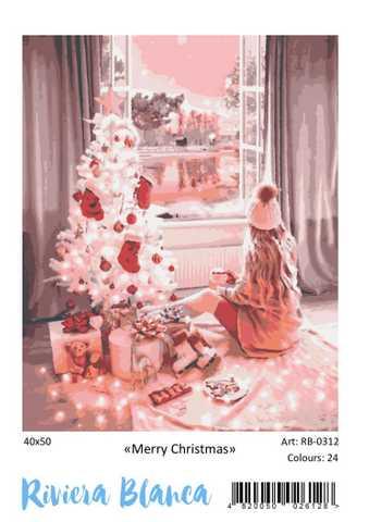 Картина по номерам Merry Christmas Riviera Blanca 40х50 см
