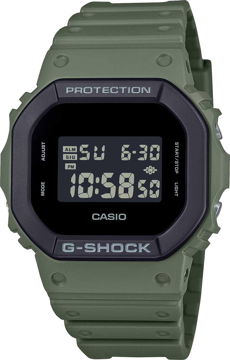 Часы мужские Casio DW-5610UU-3 секундомер черный циферблат