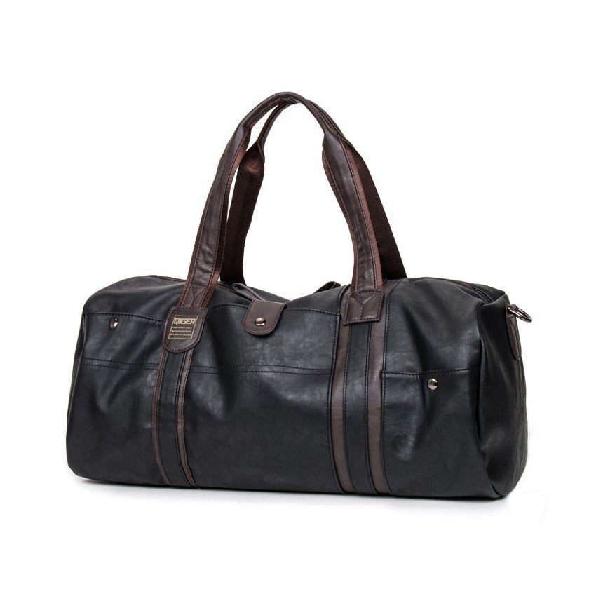 Сумка чоловіча з PU шкіри Чорний (IBM026B)