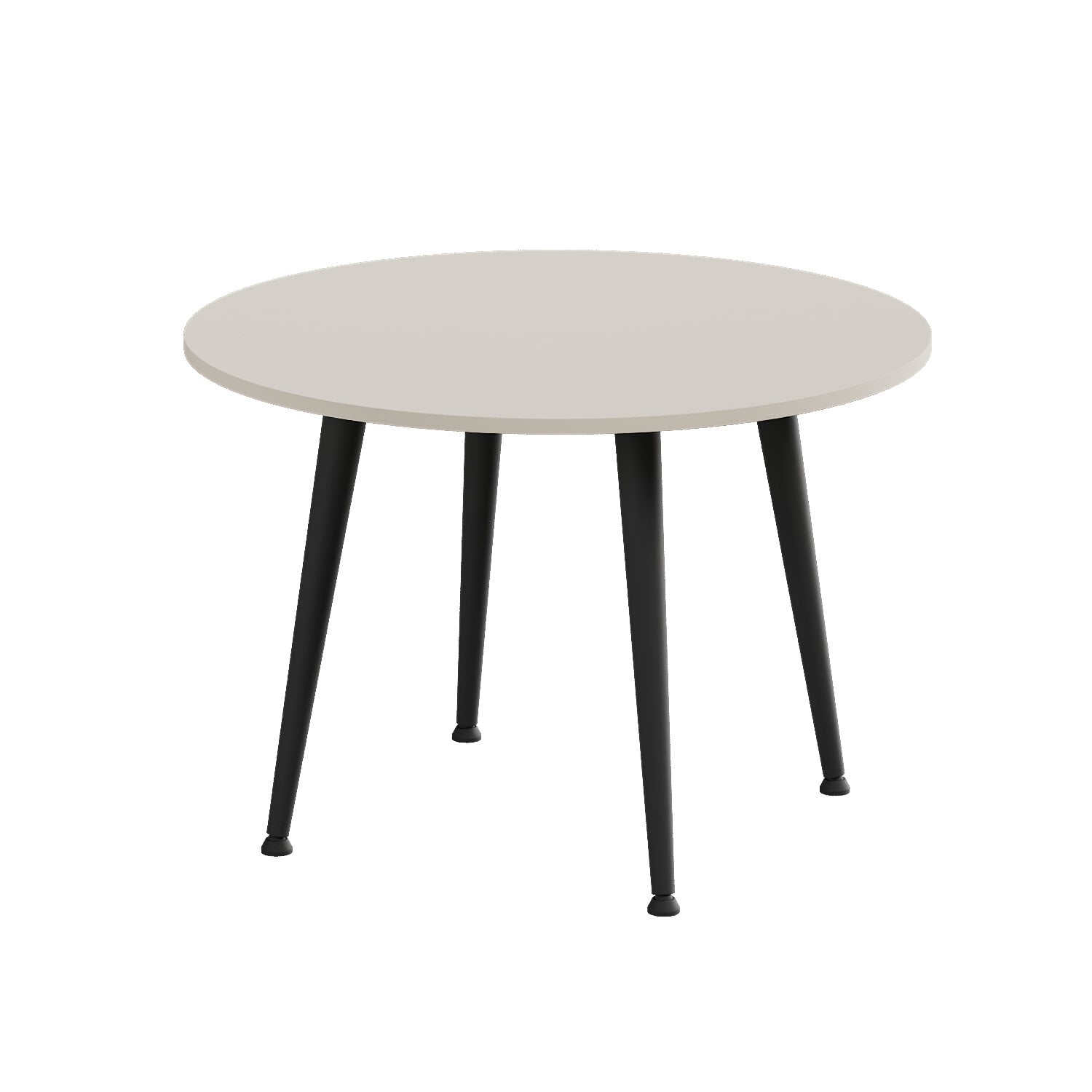 Журнальный стол круглый Ferrum-decor OPTIMA 2 ножки конусные металл/ДСП 16 мм 450x670x670 мм Черный/Кашемир (FRD-107545)