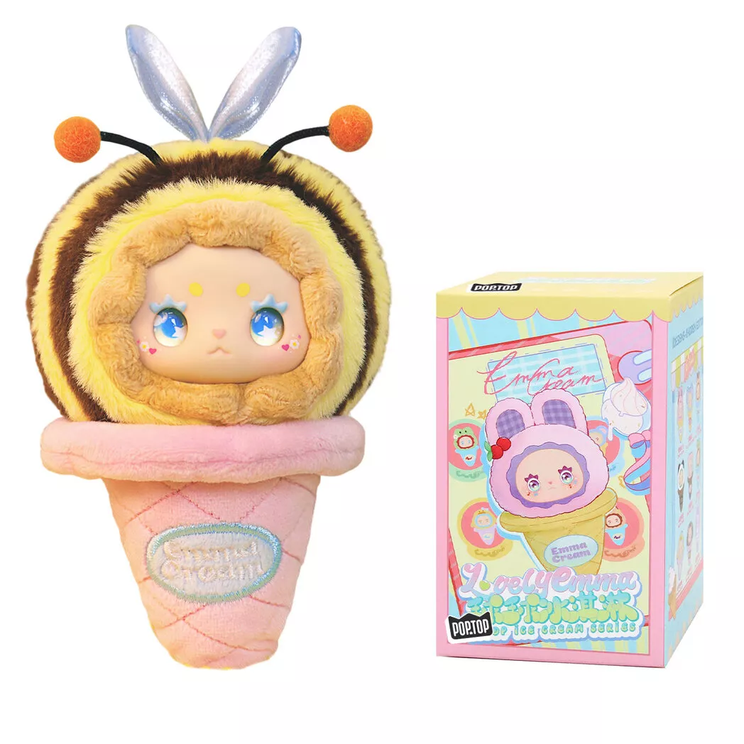Мягкая игрушка‑сюрприз с кольцом Pop Top Lucky Emma Scoop Ice Cream «Мороженко» 1 шт. (MJ-000095)