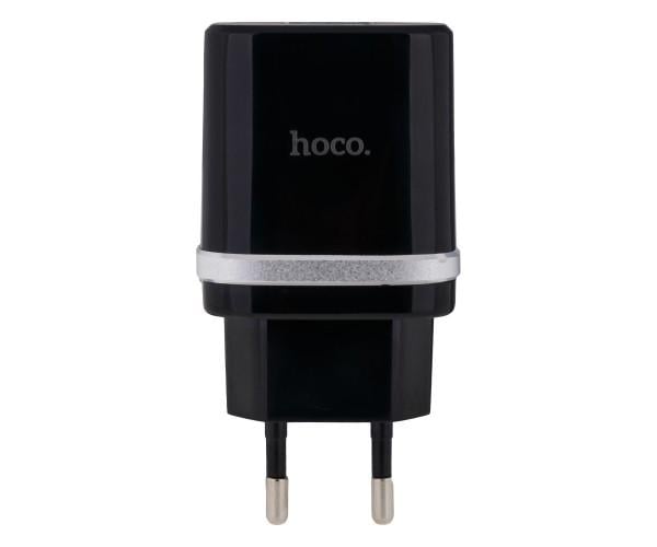 Пристрій зарядний мережевий Hoco C12Q USB QC 3.0 3A без кабелю Black