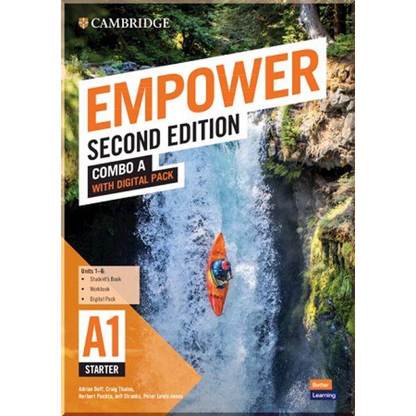 Підручник і робочий зошит Cambridge Empower Second Edition A1 Starter Combo A with Digital Pack