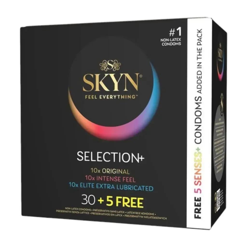 Комплект презервативов SKYN Selection ORIGINAL/Extra Lube/Intense Feel/Elite безлатексный комплект 35 шт. Комплект презервативов SKYN Selection ORIGINAL/Extra Lube/Intense Feel/Elite безлатексный комплект 35 шт.