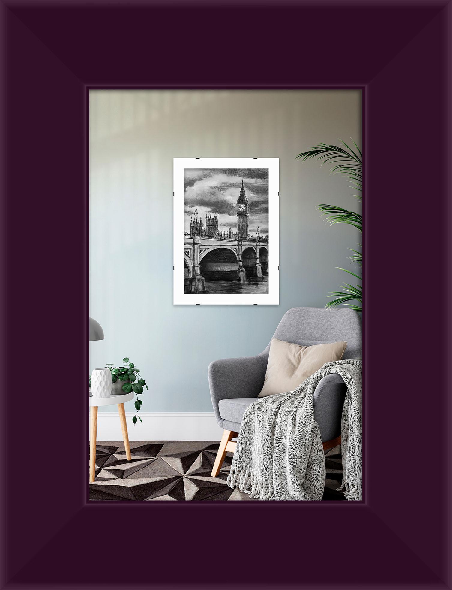 Фоторамка деревянная EmojiFrame 10х15 см AH3322-02 пластиковое стекло 0,8 мм Фиолетовый - фото 1 Фоторамка деревянная EmojiFrame 10х15 см AH3322-02 пластиковое стекло 0,8 мм Фиолетовый - фото 1