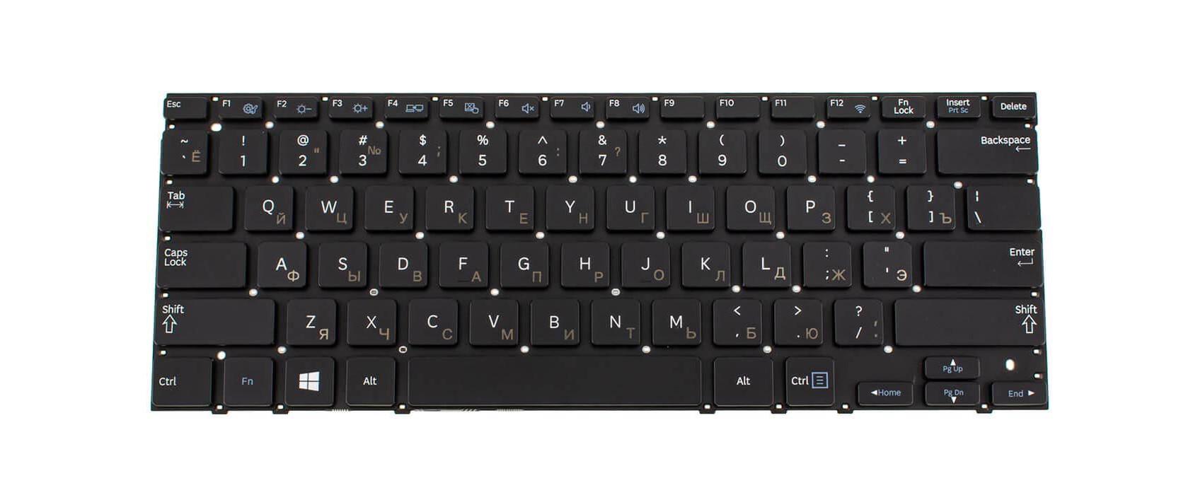 Клавиатура для ноутбука Samsung NP535U3C матовая (BA75-03711C)