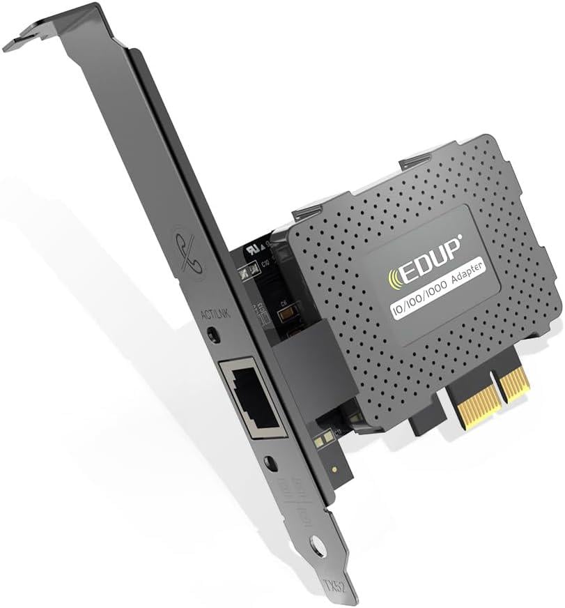 Сетевая карта EDUP EP-9602GS гигабитная PCI Express PCIe для ПК (19208) Сетевая карта EDUP EP-9602GS гигабитная PCI Express PCIe для ПК (19208)