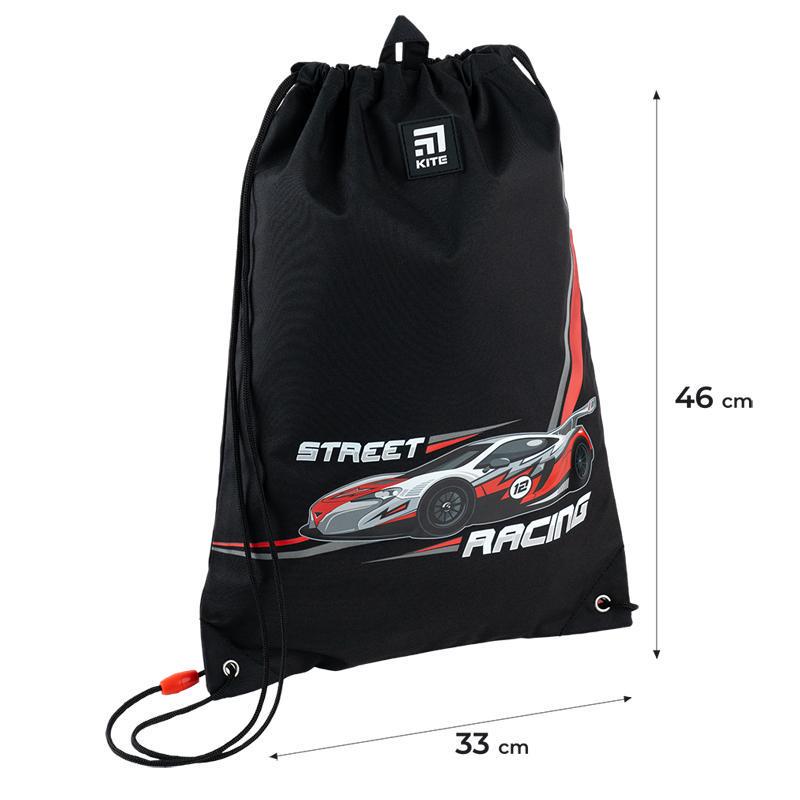 Сумка для взуття KITE Racing 46x33 см Чорний (K24-600M-2) - фото 5