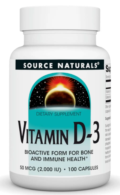 Витамин Д3 Source Naturals Vitamin D-3 2000 МЕ 100 капсул