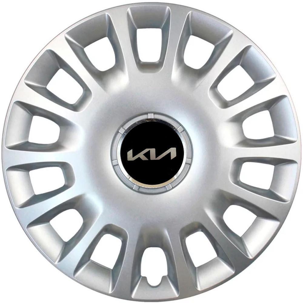 Колпаки SJS 214 с логотипом Kia NEW 4 шт. R14 Серебряный (2789080863)