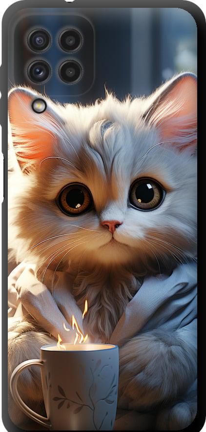 Чехол на Samsung Galaxy A22 A225F White cat (5646b-2270-42517)