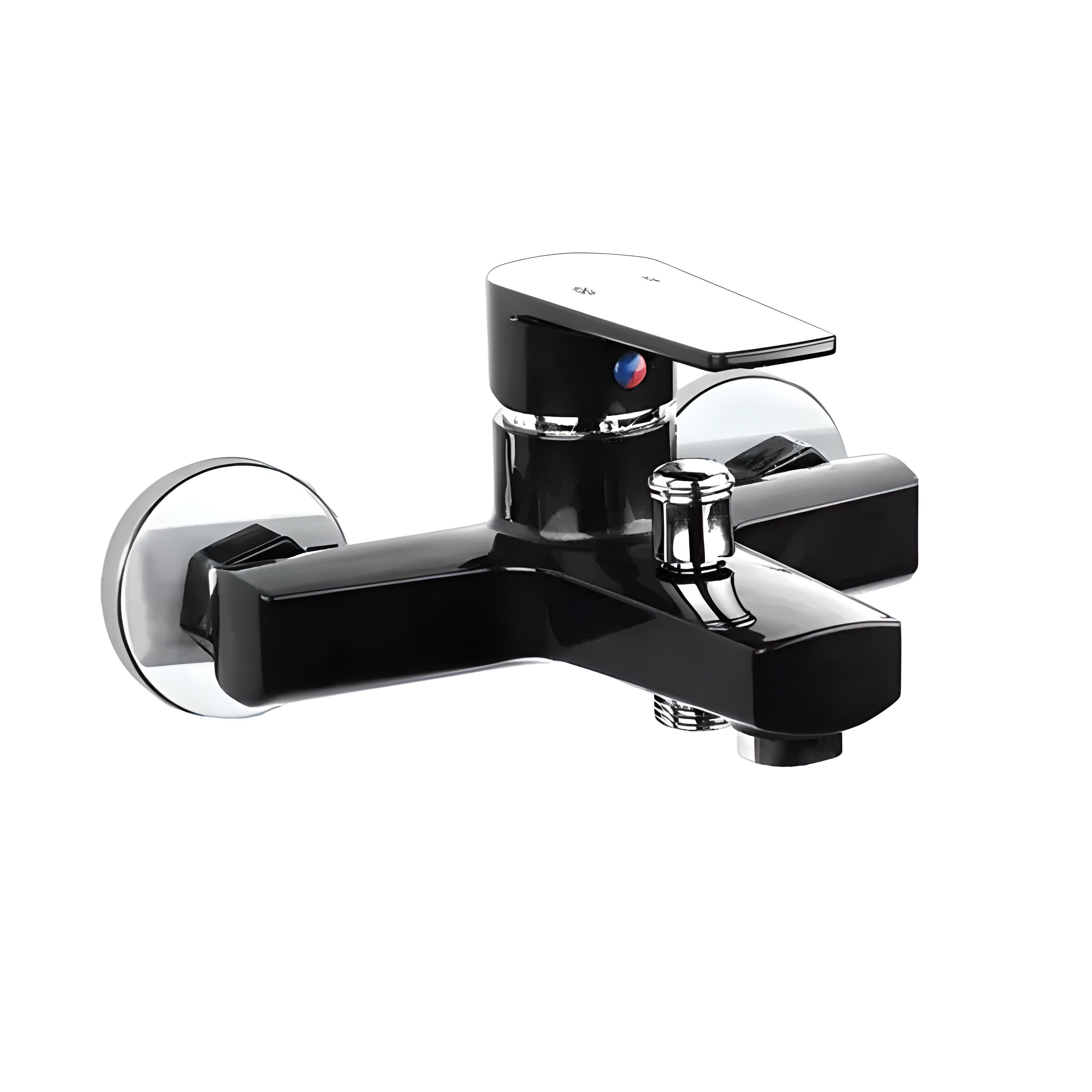 Змішувач для ванни SLAT SLT-A009B Чорний/Хром (SQ-1036008)