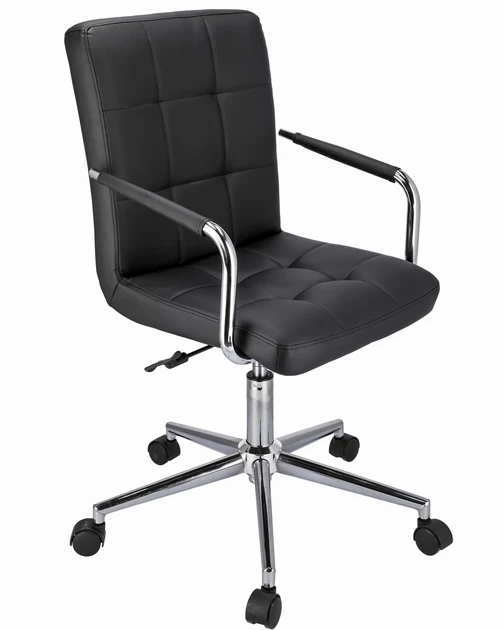 Офисное кресло JUMI QUATRO эргономичное из экокожи Prezent Black (30244200)