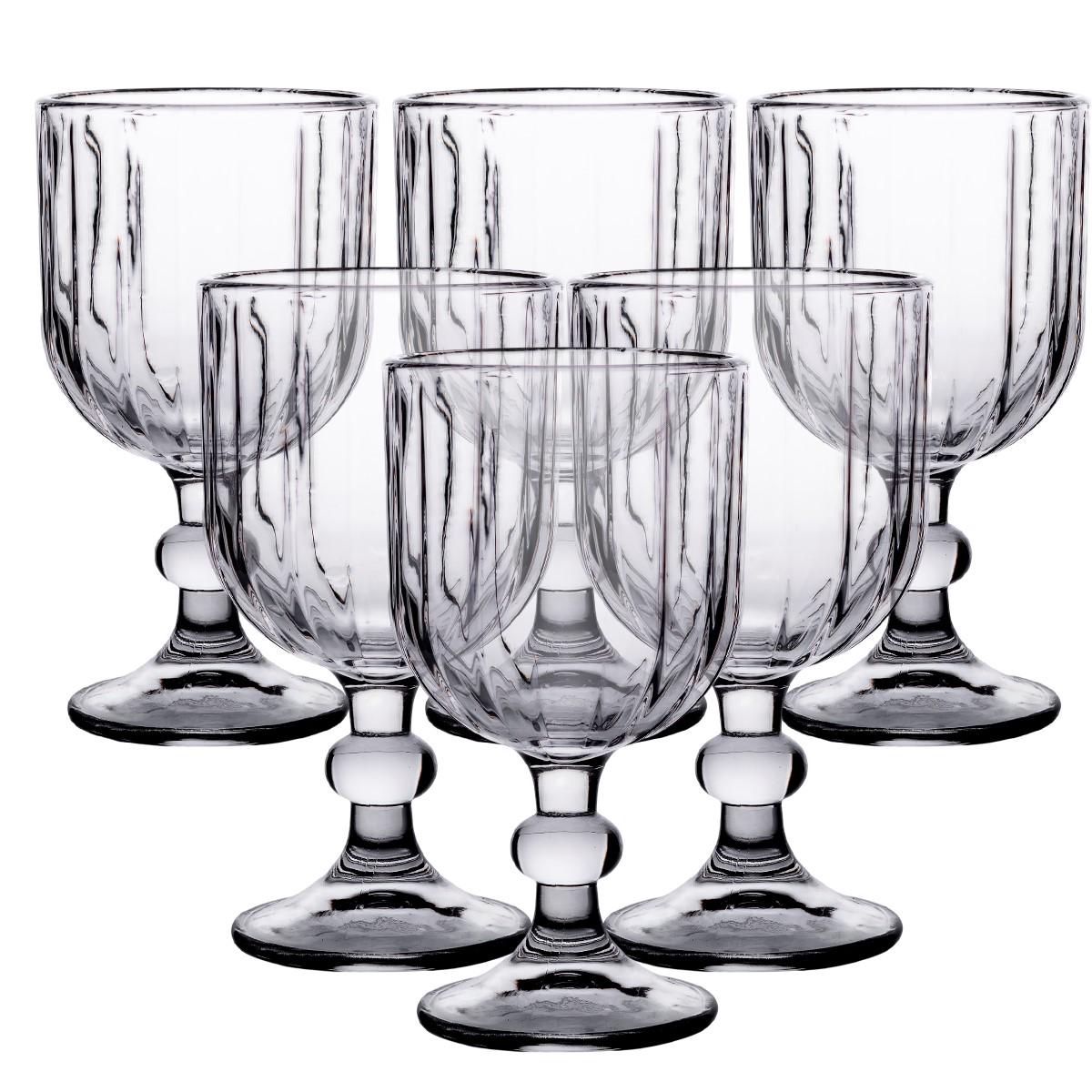 Набор бокалов столовых ребристых 6 шт. по 400 мл (HP-YH-66) Набор бокалов столовых ребристых 6 шт. по 400 мл (HP-YH-66)