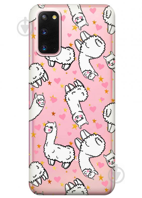 Прозрачный силиконовый чехол iSwag для Samsung Galaxy S20 с рисунком - Ламы (M1046) Прозрачный силиконовый чехол iSwag для Samsung Galaxy S20 с рисунком - Ламы (M1046)
