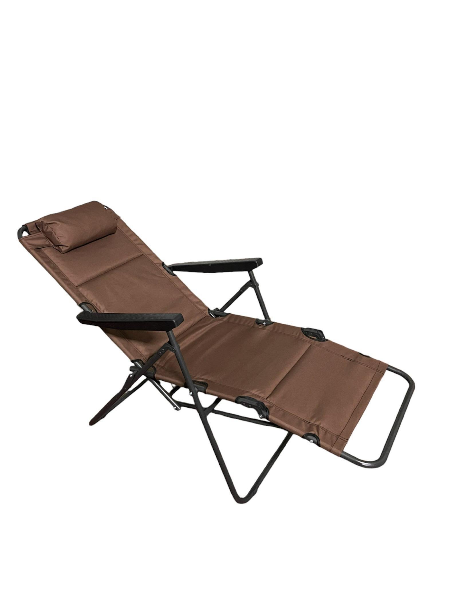 Шезлонг-кресло для кемпинга и туризма EC-1489 с подлокотниками и регулируемой спинкой (784780596) - фото 8