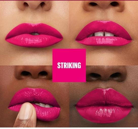 Помада губная с глянцевым финишем Maybelline New York SuperStay Vinyl Ink 150 Striking 4,2 мл (2623294027) - фото 2 Помада губная с глянцевым финишем Maybelline New York SuperStay Vinyl Ink 150 Striking 4,2 мл (2623294027) - фото 2