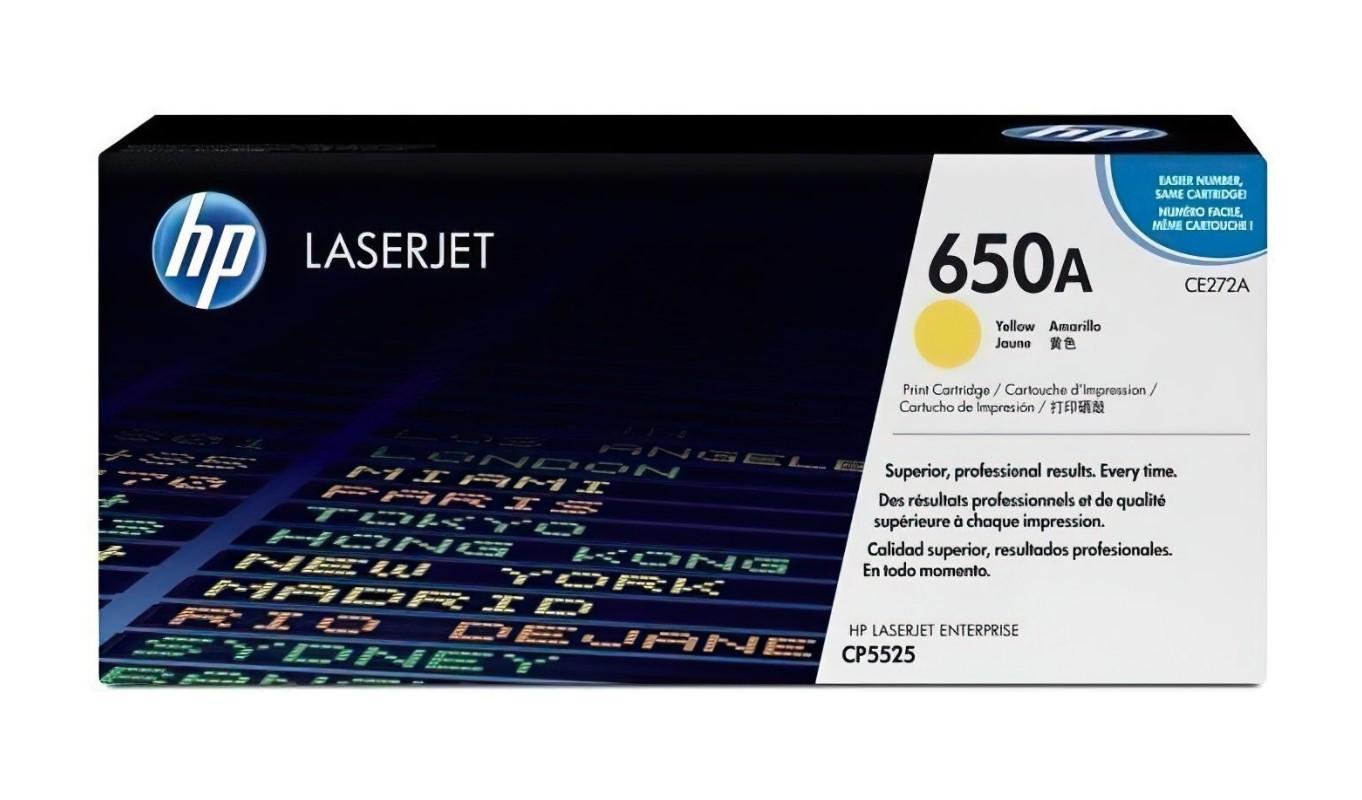 Тонер-картридж HP для CLJ CP5525 Желтый (CE272A)
