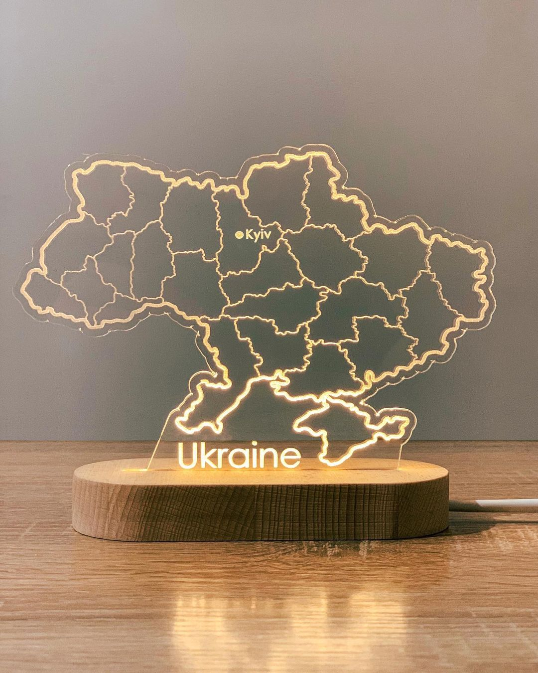 Ночник 3D LED карта Украины (11099324) - фото 4