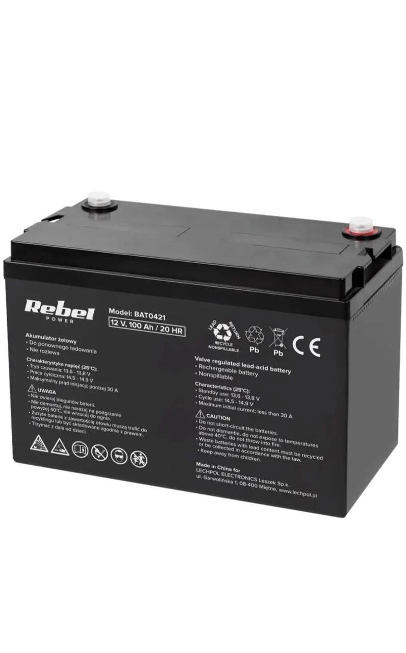 Акумулятор для ДБЖ Rebel concept гелевий 12V 100 Ah (BAT0421) - фото 2 Акумулятор для ДБЖ Rebel concept гелевий 12V 100 Ah (BAT0421) - фото 2