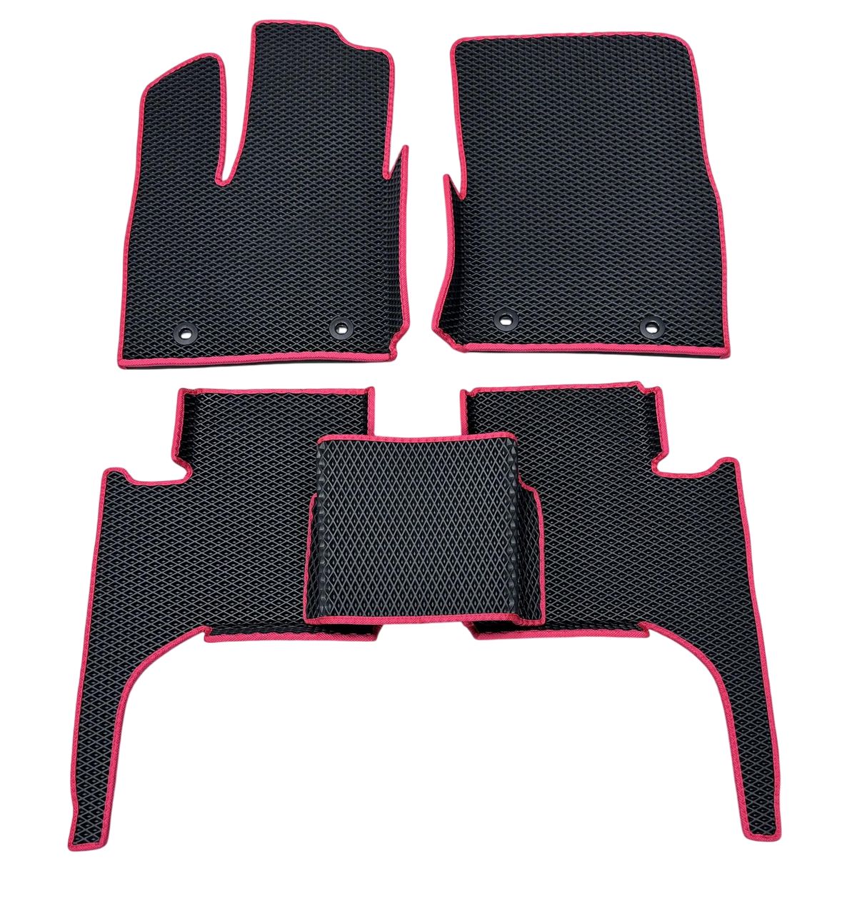 Коврики EVA с бортиками в салон для Toyota Land Cruiser 300 2021 гг. Черный (1984985181)