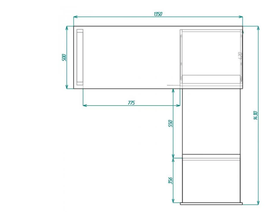 Стол-трансформер Knap Knap Hobana-Jumbo 135х50х77 см Белый/Дуб сонома - фото 5 Стол-трансформер Knap Knap Hobana-Jumbo 135х50х77 см Белый/Дуб сонома - фото 5