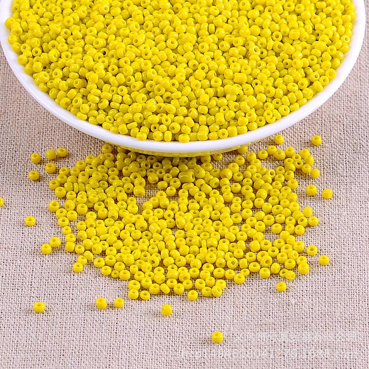 Бисер натуральный 2 мм 50 г Желтый (БР0002н54)