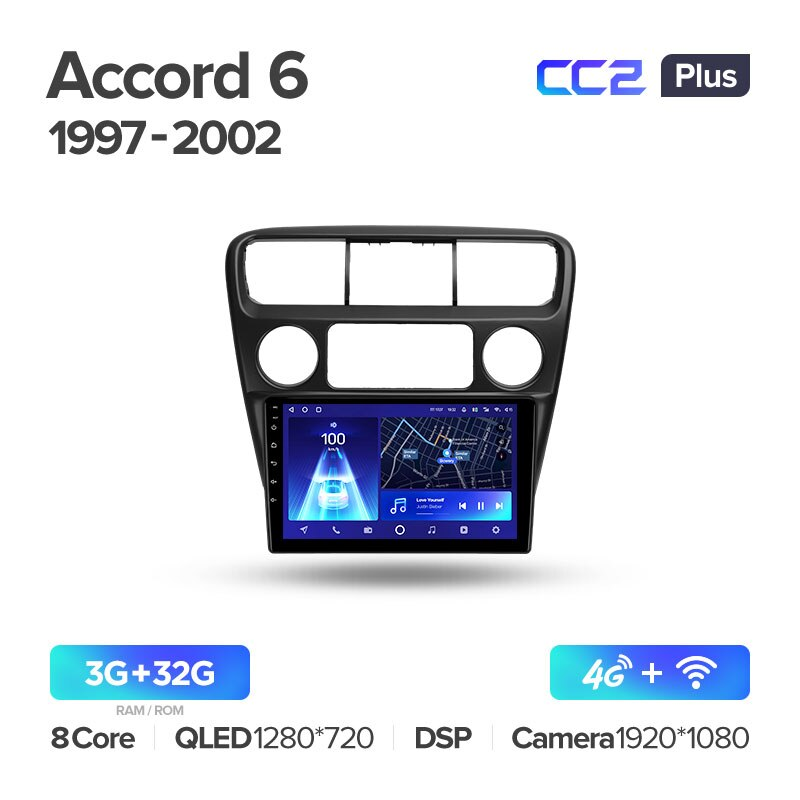 Автомагнітола штатна Teyes CC2 Plus для Honda Accord 6 1997-2002 Android (1680691192) - фото 2