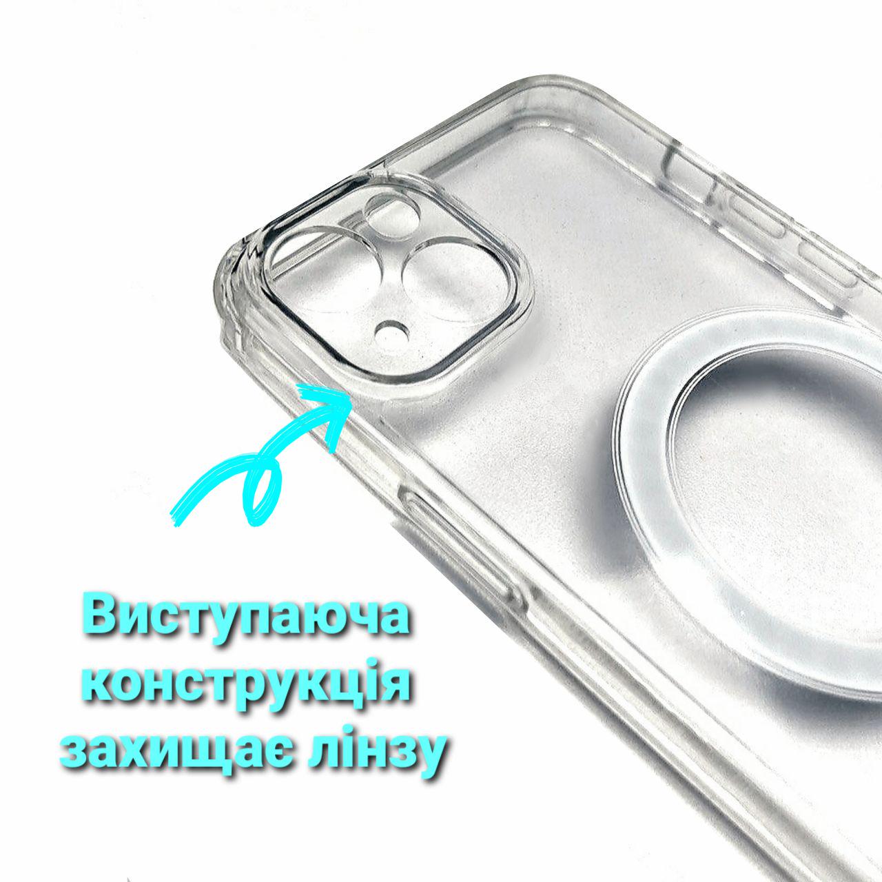 Панель KOSMA MagSafe Clear Case для iPhone 14 Plus Transparent Прозорий (KV14PL) - фото 6