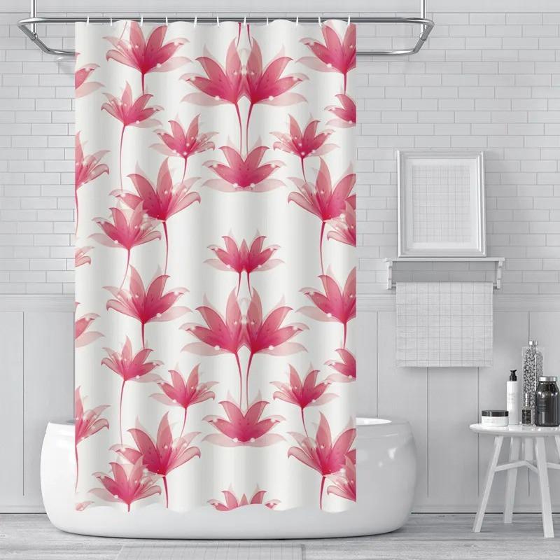 Шторка для ванной комнаты Bathlux водонепроницаемая с кольцами 180x180 см (1858837661)