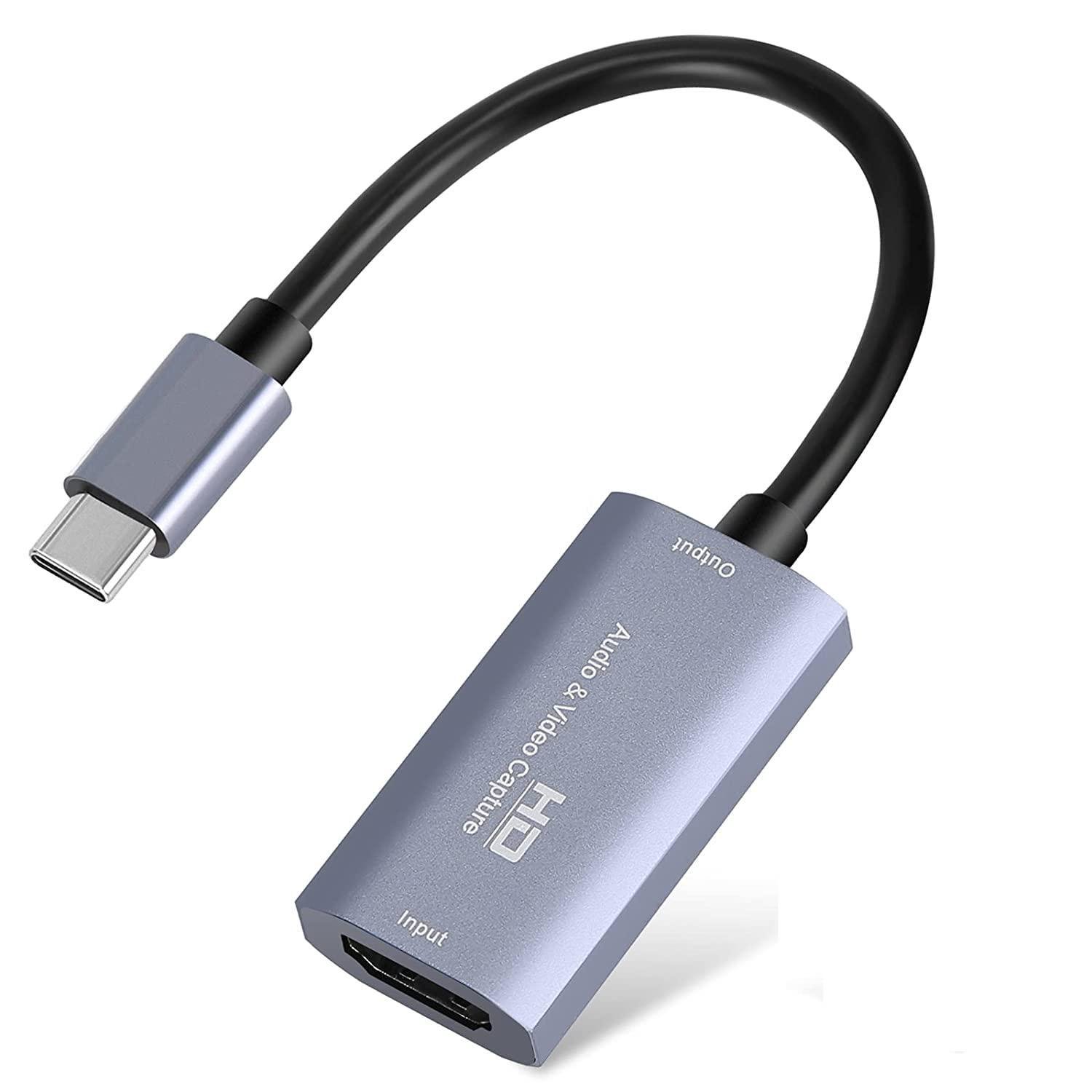 Внешняя карта видеозахвата Lemorele ms2130 - HDMI Full HD для USB Type-C для PC, MacBook, Switch, Xbox, PS4/5