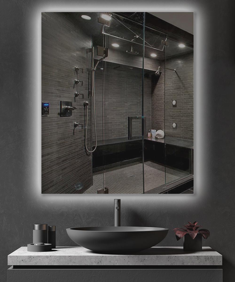 Зеркало Dim Dzerkal ARTA с LED-подсветкой 80х60 см (2228)