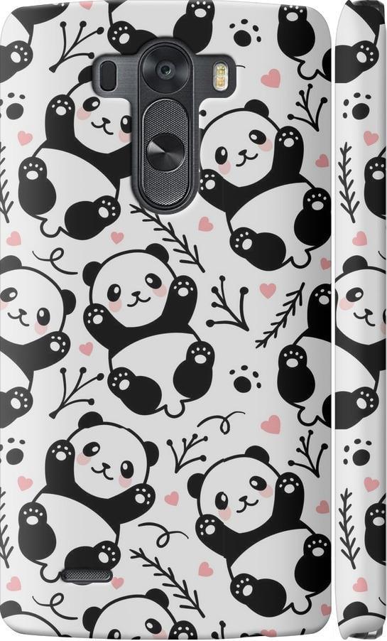 Чехол на LG G3 dual D856 Панды (4318c-56-42517)