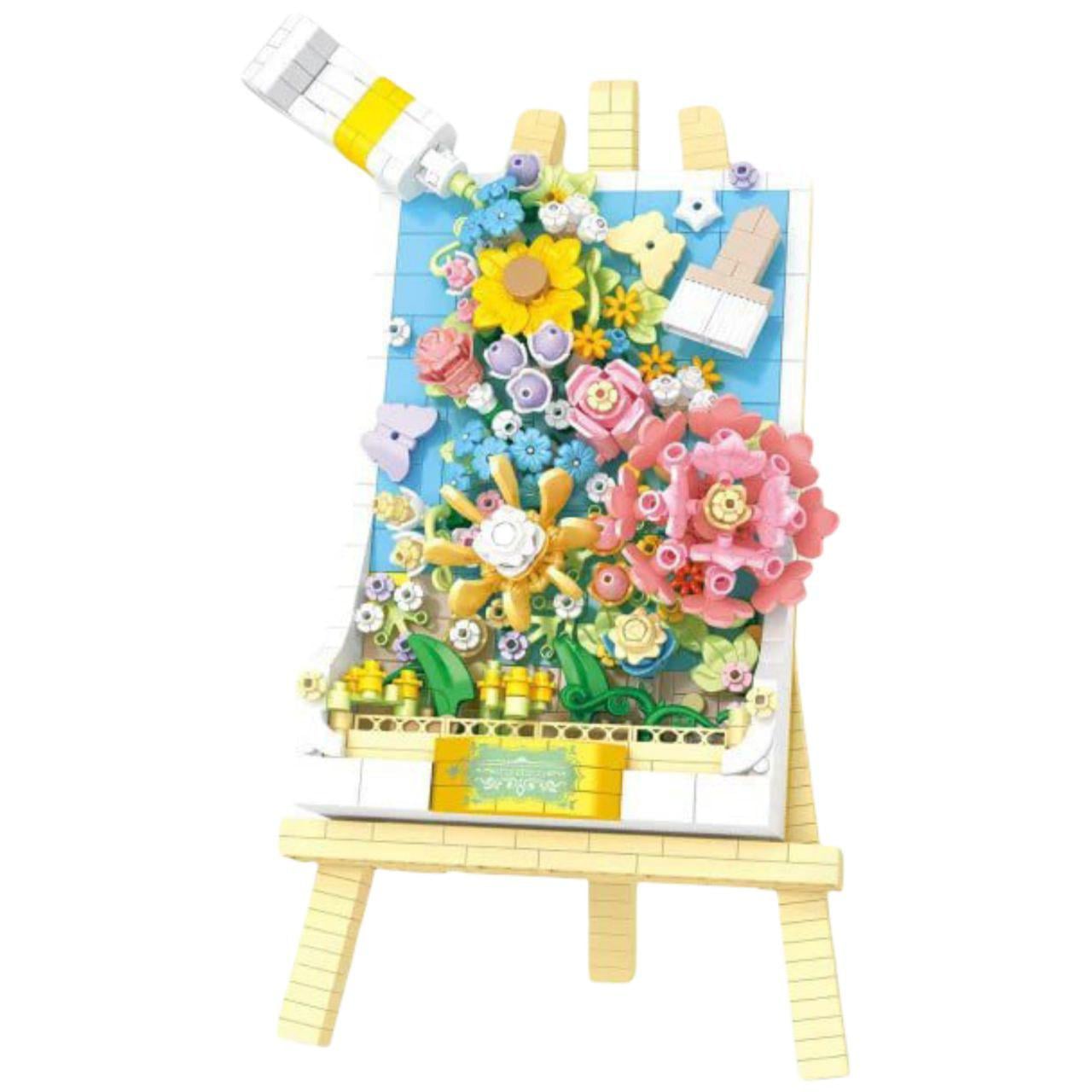 Конструктор Цветочное панно с мольбертом P1283 1208 дет. Синий (32000982)