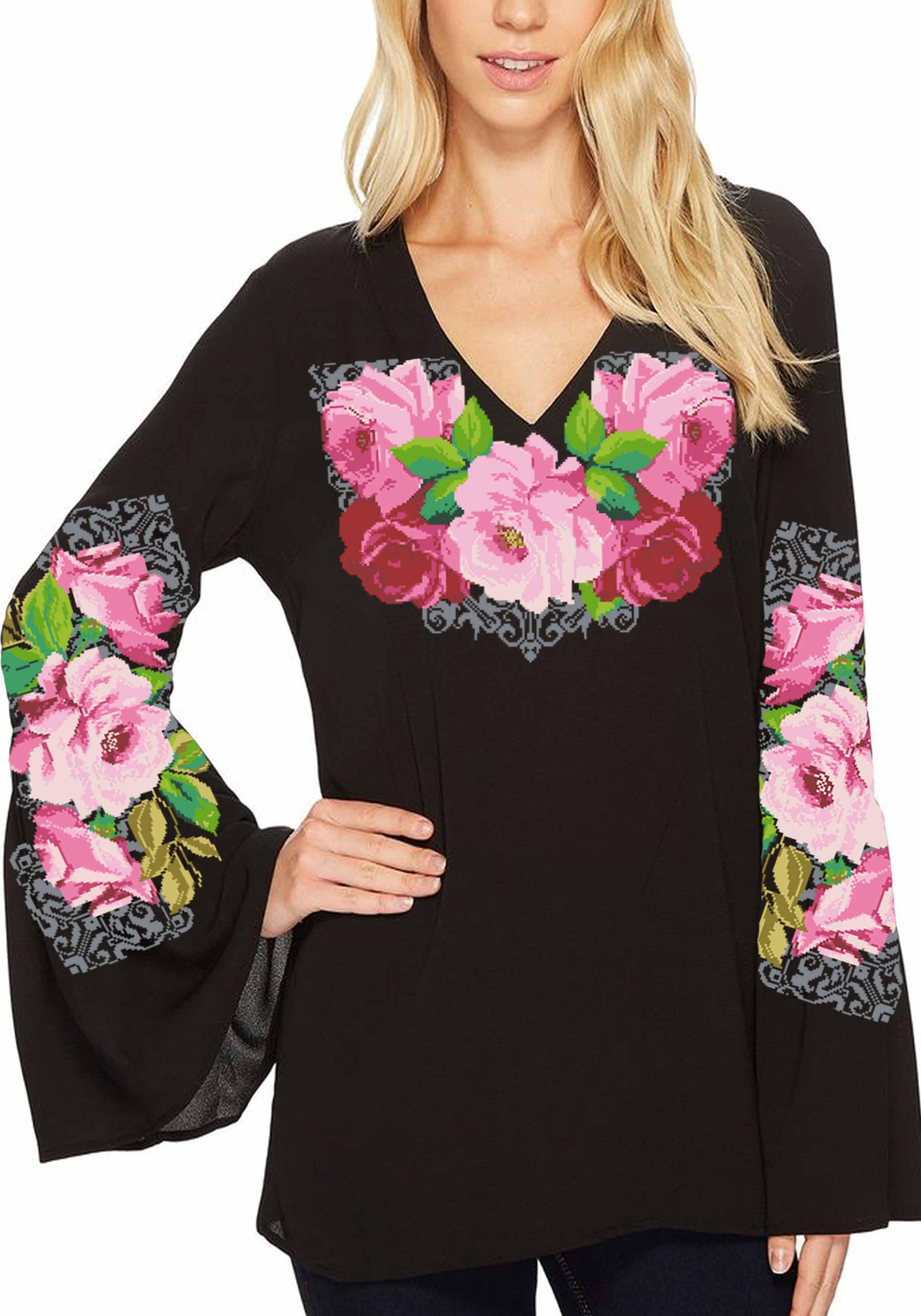 Заготовка для вишивки нитками або бісером сорочка СЖ-172 габардин