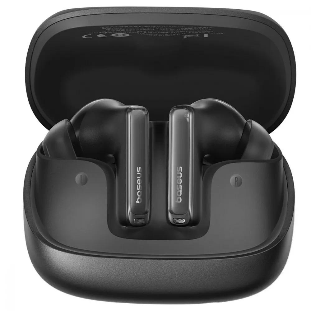 Навушники BASEUS Bowie M2s Ultra TWS Bluetooth 5.4 шумоподавлення ANC/ENC автономність 7 годин Чорний (627285)