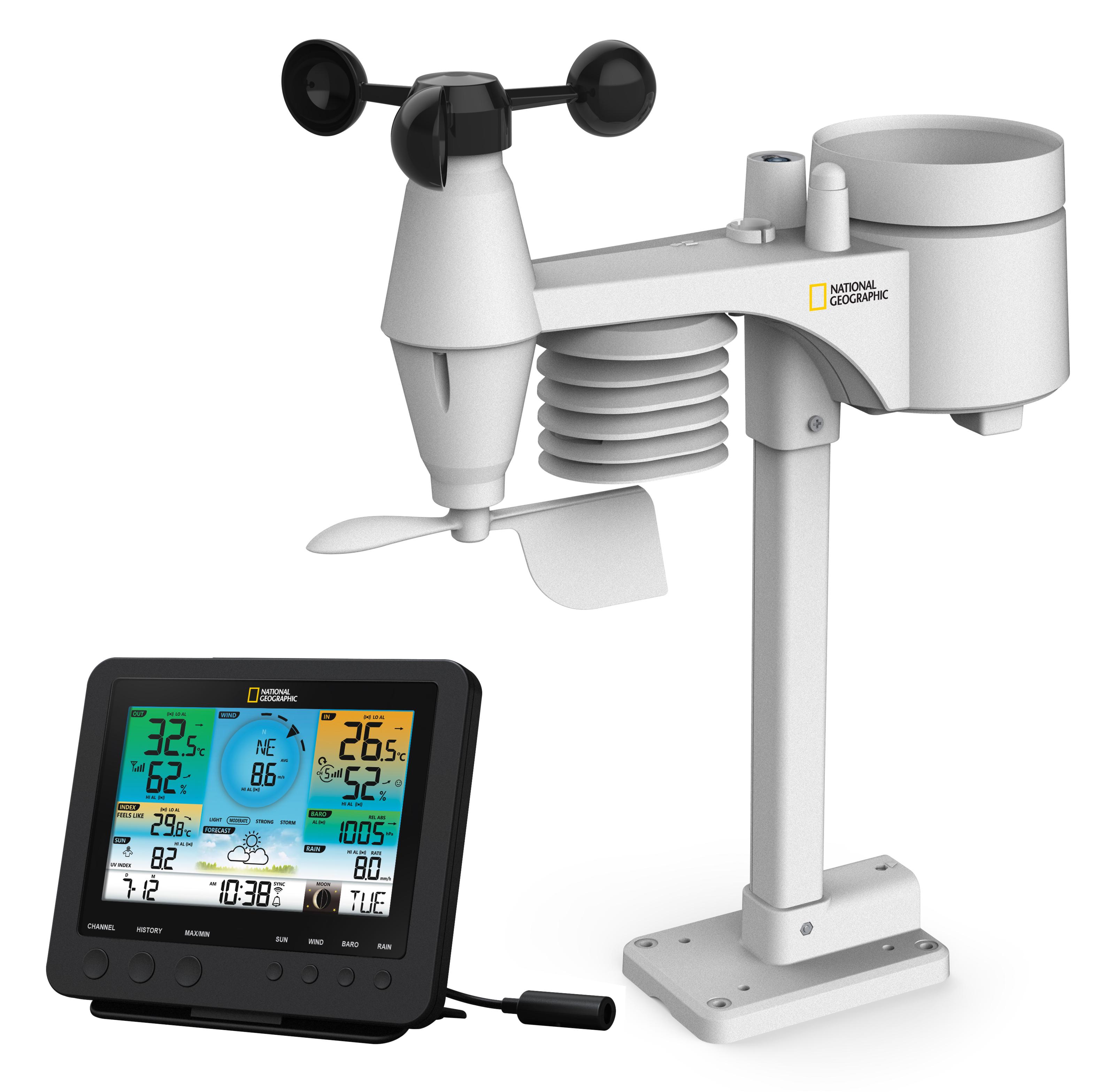 Метеостанция National Geographic WIFI Colour Weather Center 7in1 Sensor (9080600) - фото 1