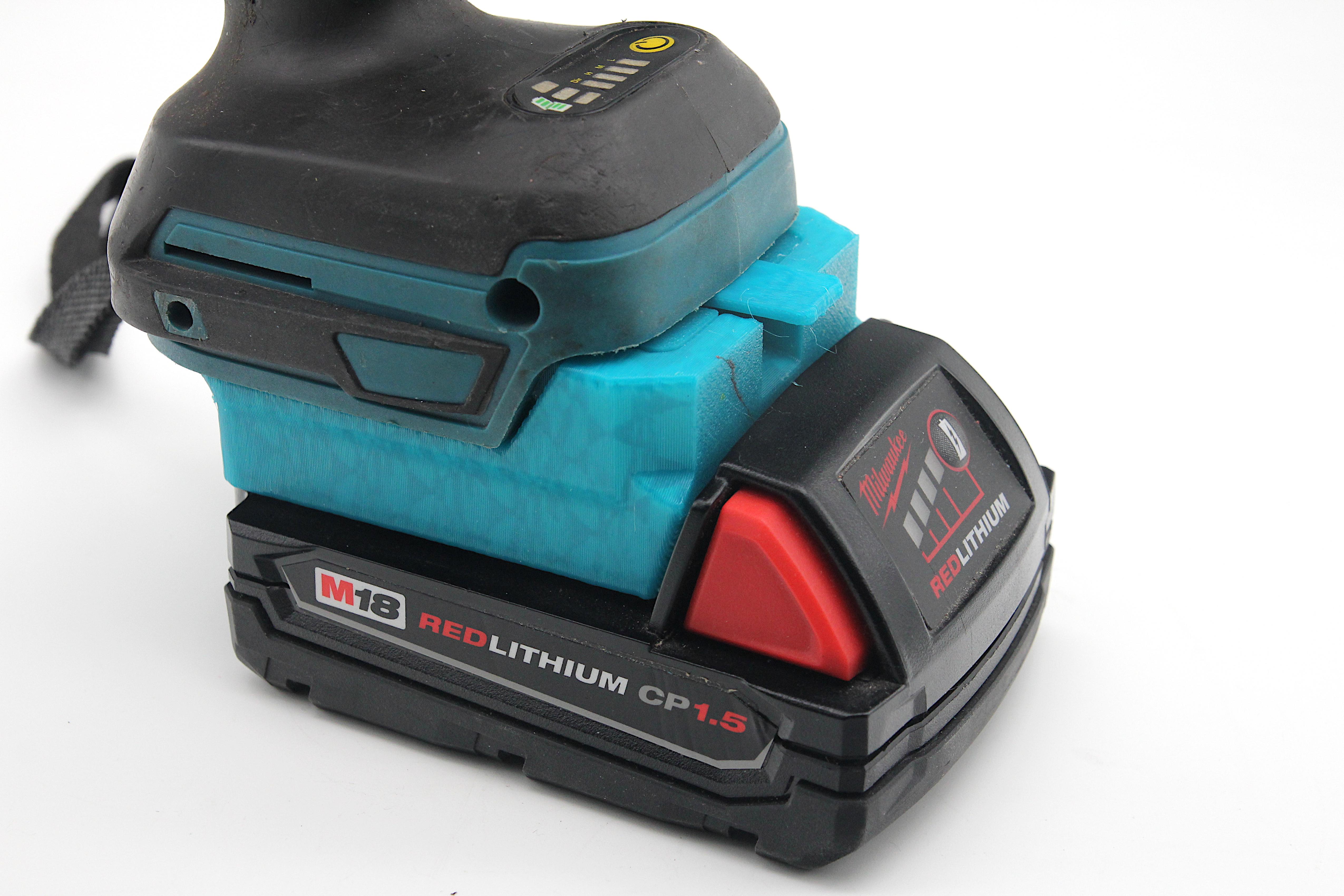 Переходник из аккумулятора Milwaukee на инструмент Makita/Procraft/Profitec/Texas/Stromo (mil-mak) - фото 5 Переходник из аккумулятора Milwaukee на инструмент Makita/Procraft/Profitec/Texas/Stromo (mil-mak) - фото 5