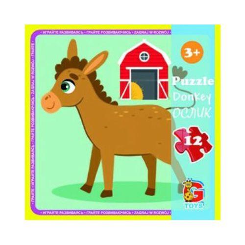 Пазли G-Toys Ферма Віслюк LA01 12 елементів 4824687637450