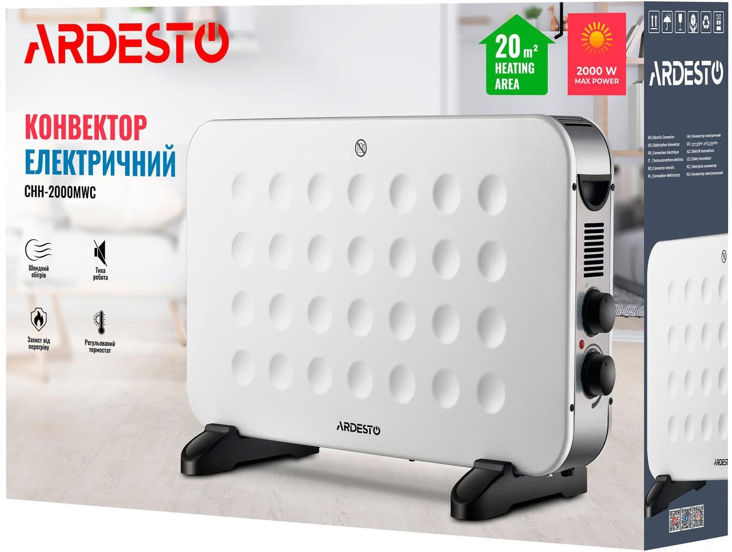 Конвектор электрический Ardesto CHH-2000MWC - фото 8