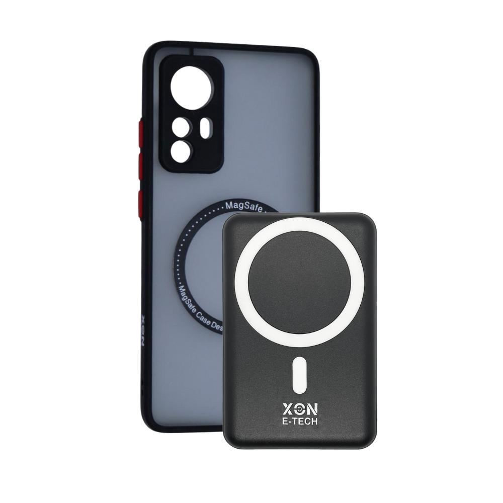 Чохол з бездротовою батареєю XON для Xiaomi Mi 12 5000 mah Чорний (985403142)