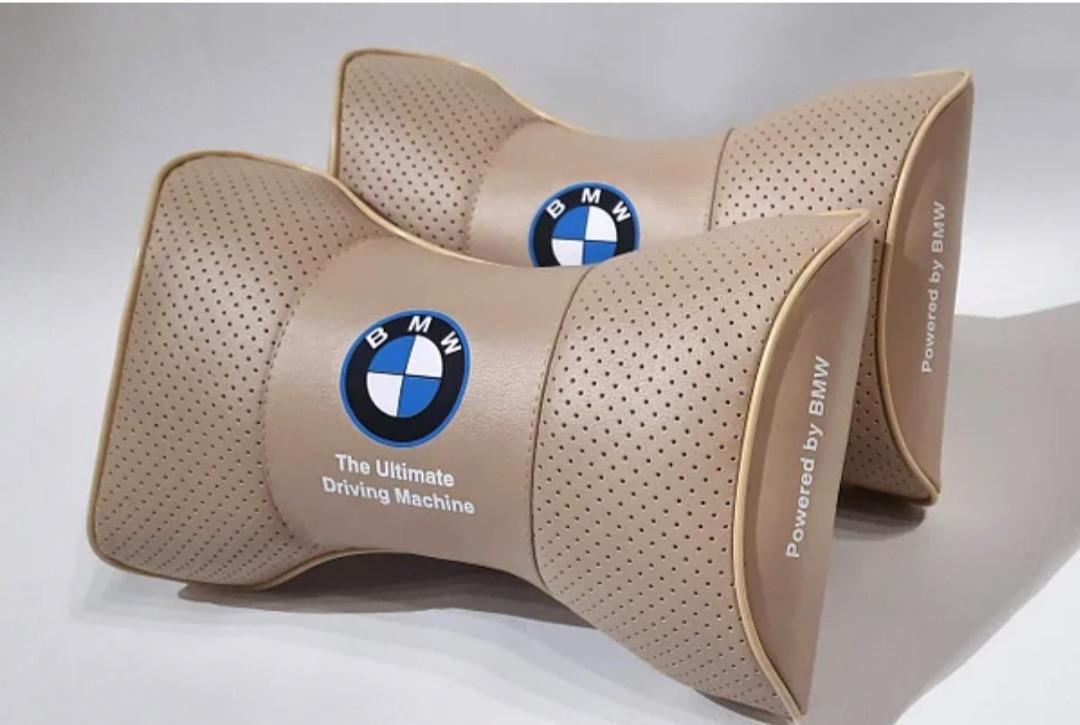 Подушка на подголовник авто BMW 2 шт. (00113)